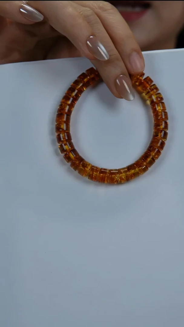 手串琥珀未镶嵌天然俄罗斯9mm+花珀直切手串
