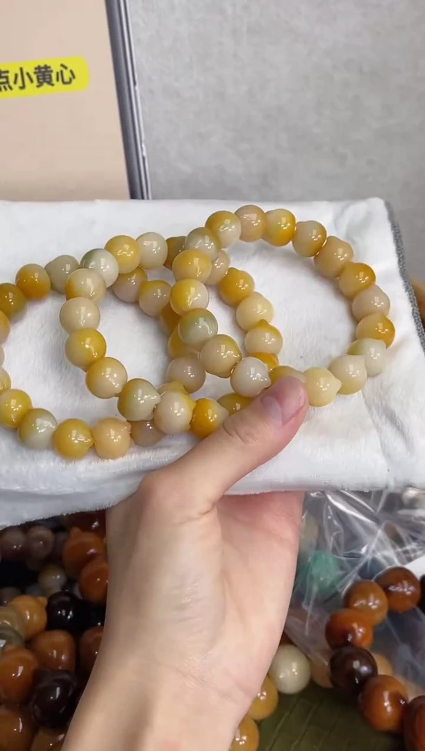 菩提根/象牙果手串溏心玉化猫头14mm