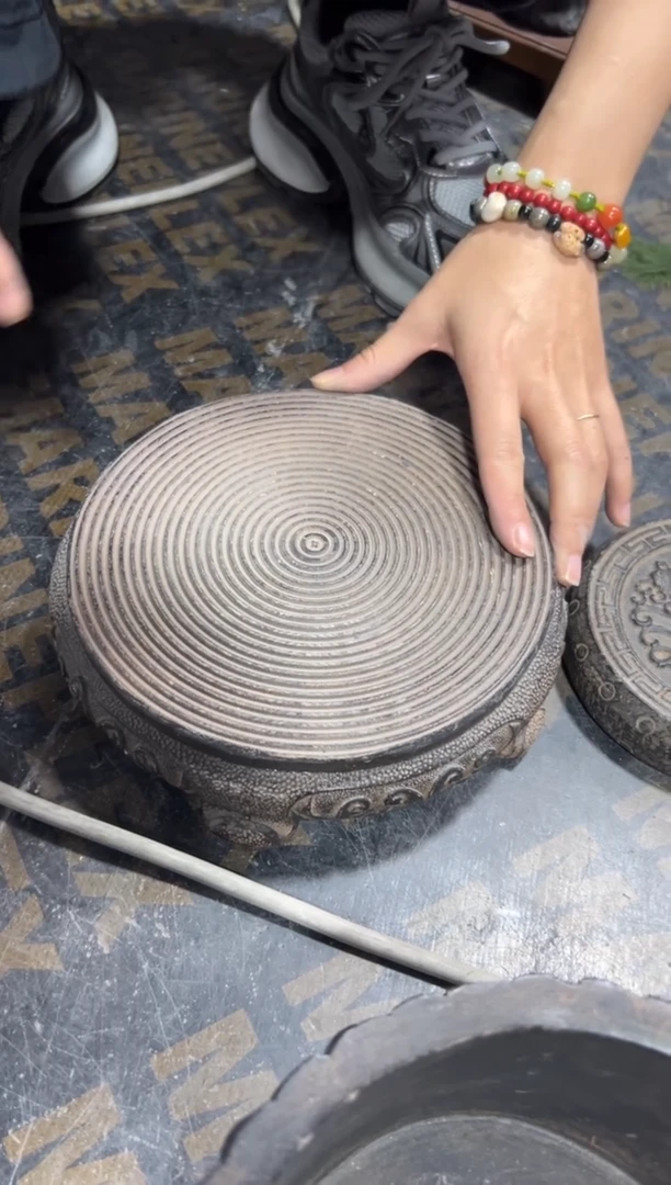 陶土【合成青石】万寿藤小底座