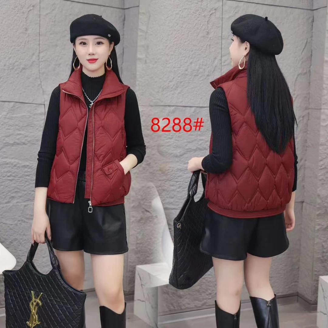 8288冬季韩版常规款显瘦宽松时尚网红保暖女士马甲