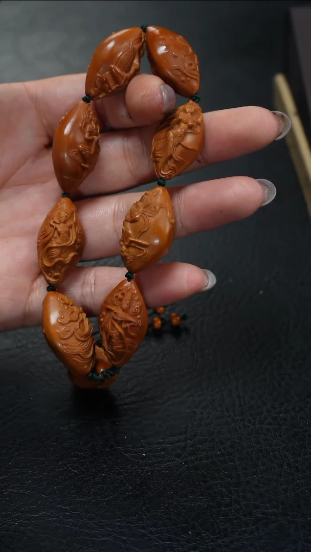 橄榄核手串/手链鱼子精品核雕