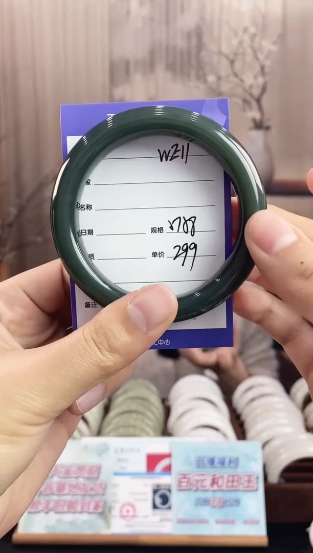 未镶嵌手镯和田玉WE11微色差