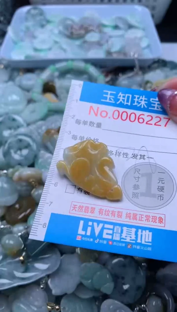 翡翠未镶嵌吊坠(不含链)6227