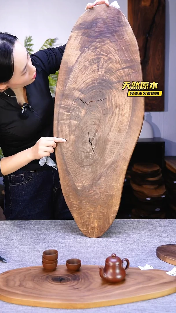 木北美黑胡桃原木.干裂疤结不属于商品质量问题完美主义者慎拍