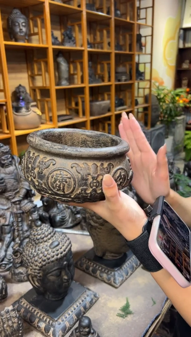 陶土【火山泥】聚宝盆