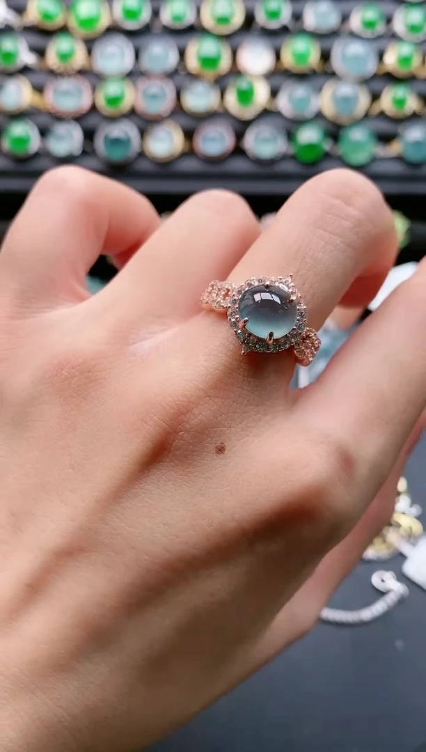 【闪购商品】翡翠戒指银S925镶嵌1111111