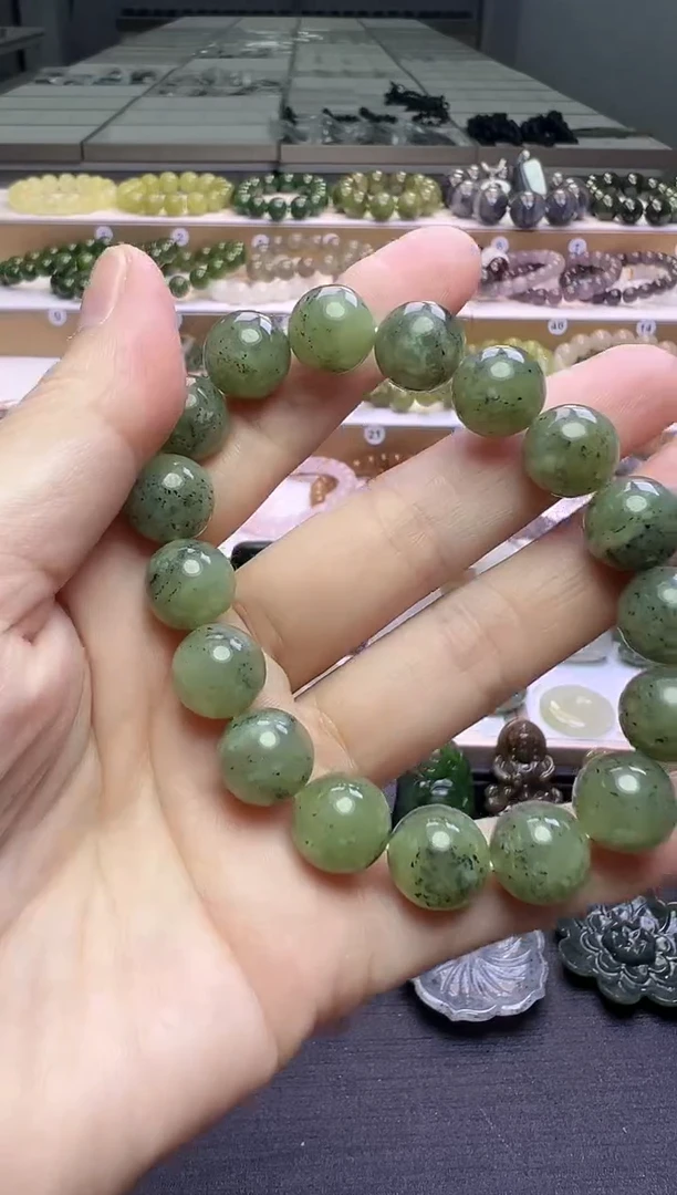 未镶嵌手串和田玉143号链接卡12mm