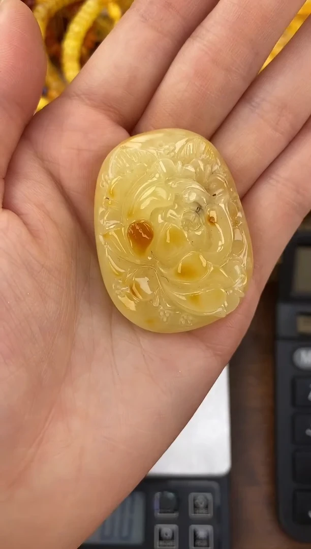 裸石琥珀未镶嵌天然琥珀蜜蜡