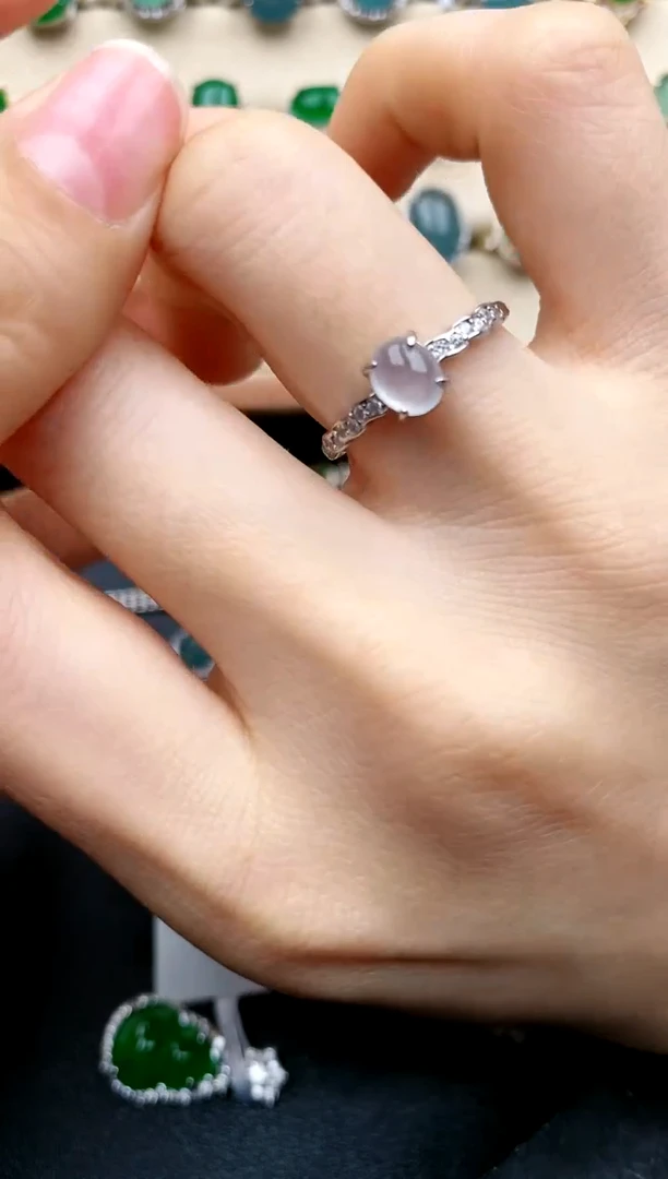 【闪购商品】翡翠戒指银S925镶嵌....