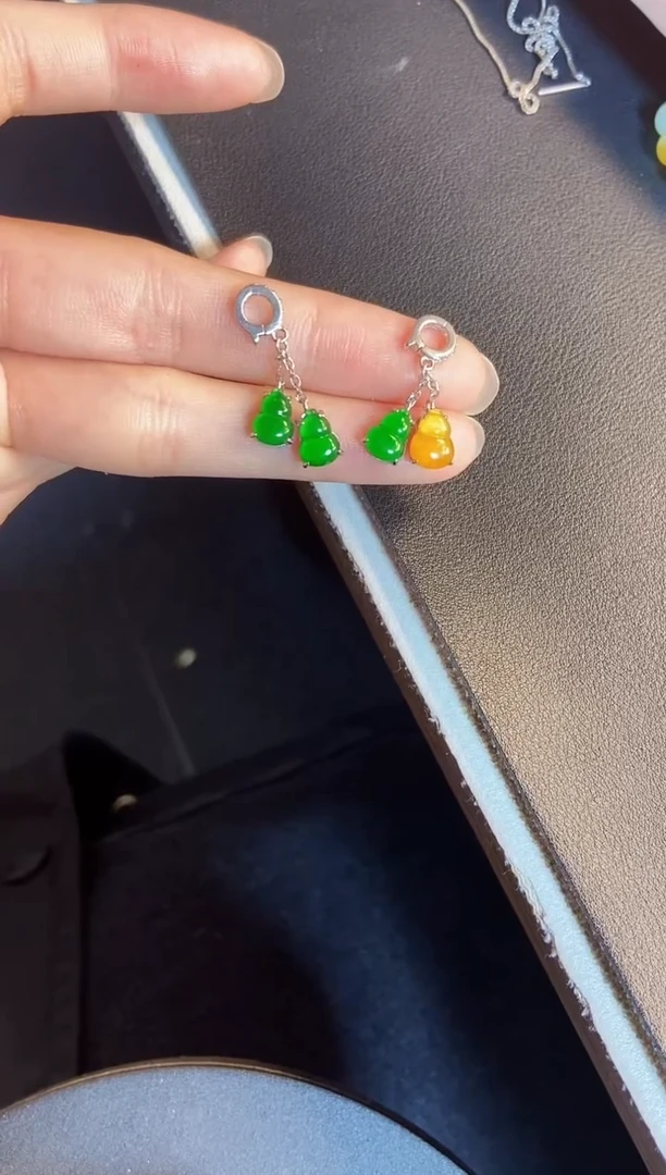 吊坠(不含链)银S925镶嵌翡翠1