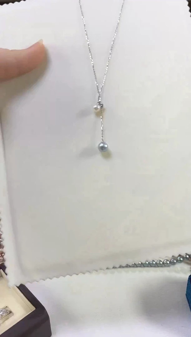 吊坠(赠链)银S925镶嵌海水珍珠1
