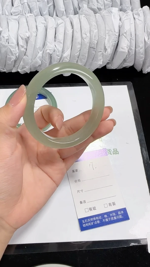 未镶嵌东陵石东陵玉017 浅白晴 55-56