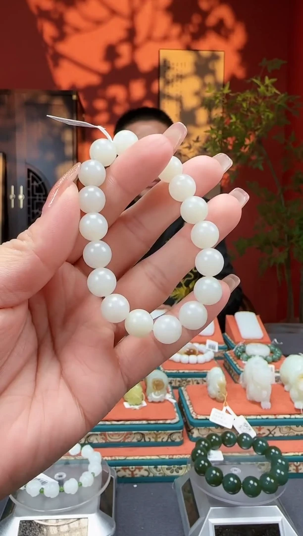 【闪购商品】和田玉手串未镶嵌手串卡10