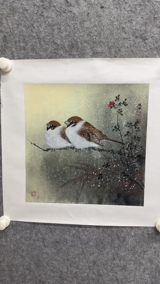 国画写意画花鸟画手绘