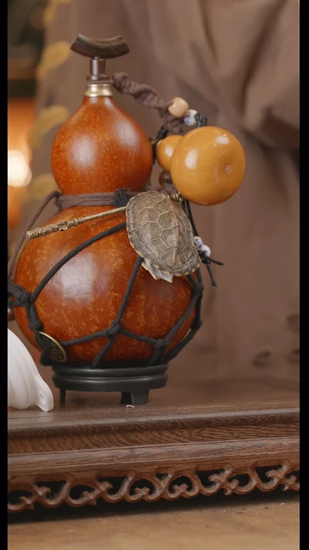 【闪购商品】81号精品天然大漆工艺防渗内胆酒葫芦~