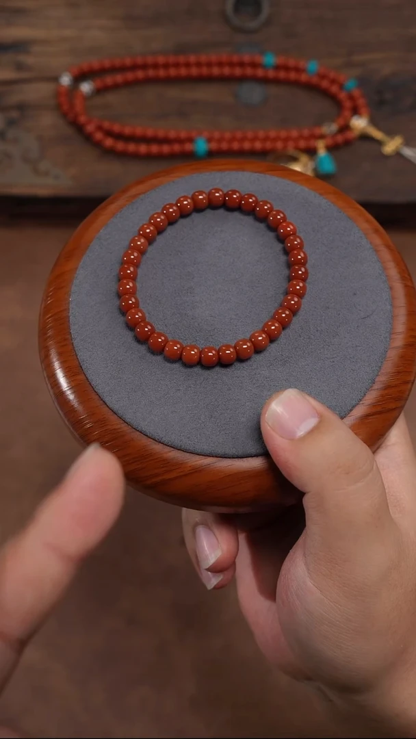 南红玛瑙手串未镶嵌南红手串