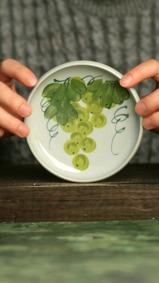 青诗集手工手绘瓷器