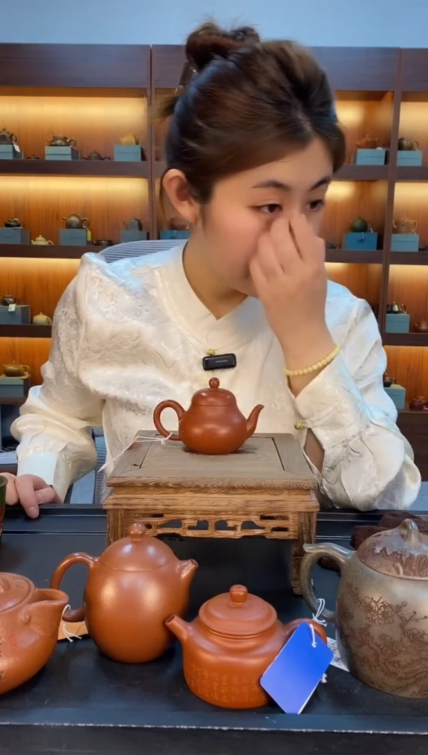 茶壶紫砂小煤窑朱泥 光器梨形