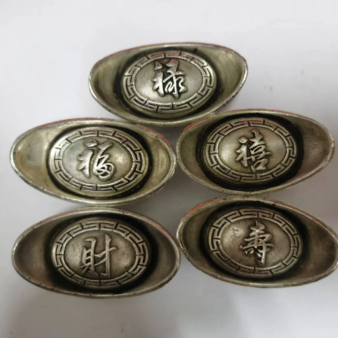 复古五福元宝工艺品桌面摆件