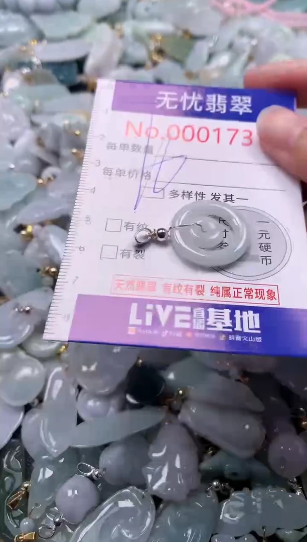 翡翠未镶嵌吊坠(不含链)1731