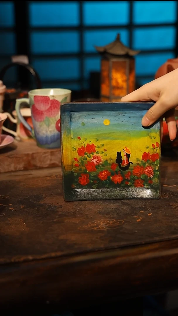 陶瓷景德镇高温釉下彩手工手绘款式