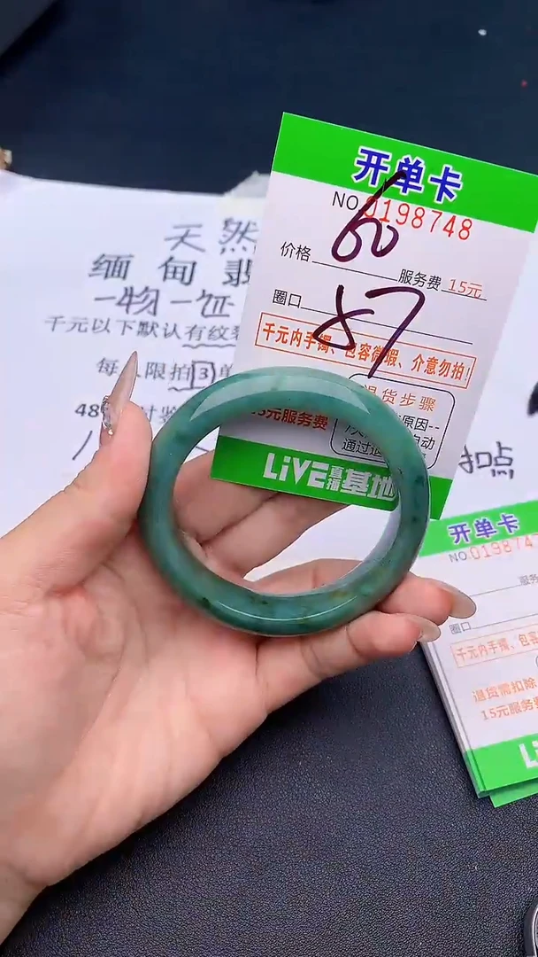 未镶嵌手镯翡翠48天然缅甸A货