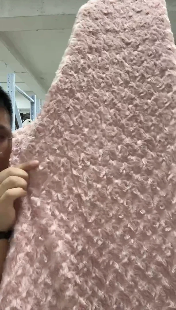 兔毛清货【2*1.5米玫瑰花单人被】外贸原单毛毯底价清货拼手速