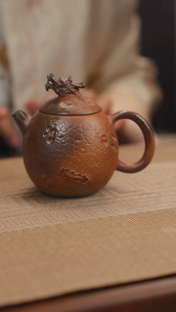 原矿黄降坡龙蛋紫砂壶紫砂壶18