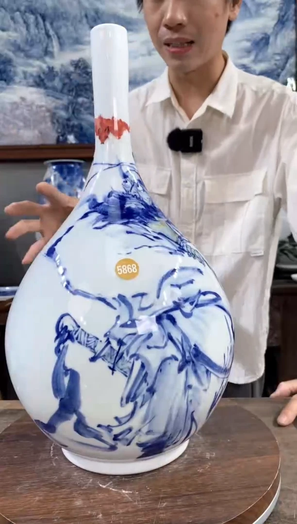 吴义松陶瓷联盟手绘陶瓷编码：5868