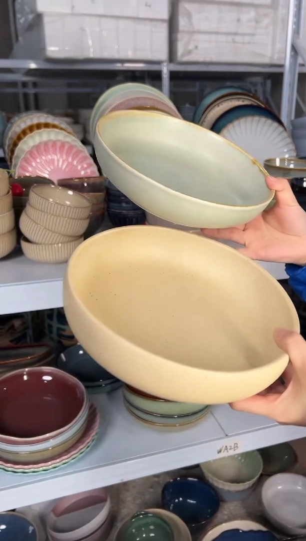 陶瓷外贸尾货瑕疵满20包邮重瑕特价孤品清仓X2深盘