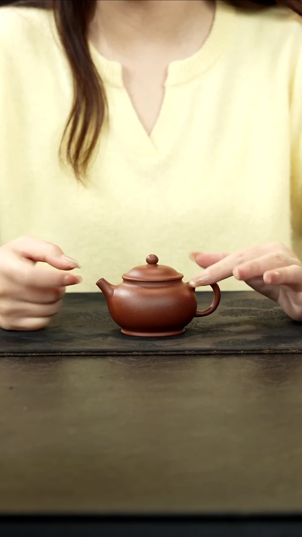 茶壶紫砂清水泥潘壶120cc