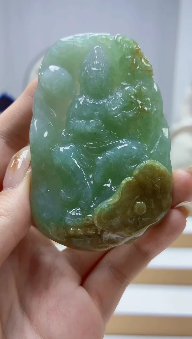 未镶嵌定制翡翠4812jw-毛货挂件74