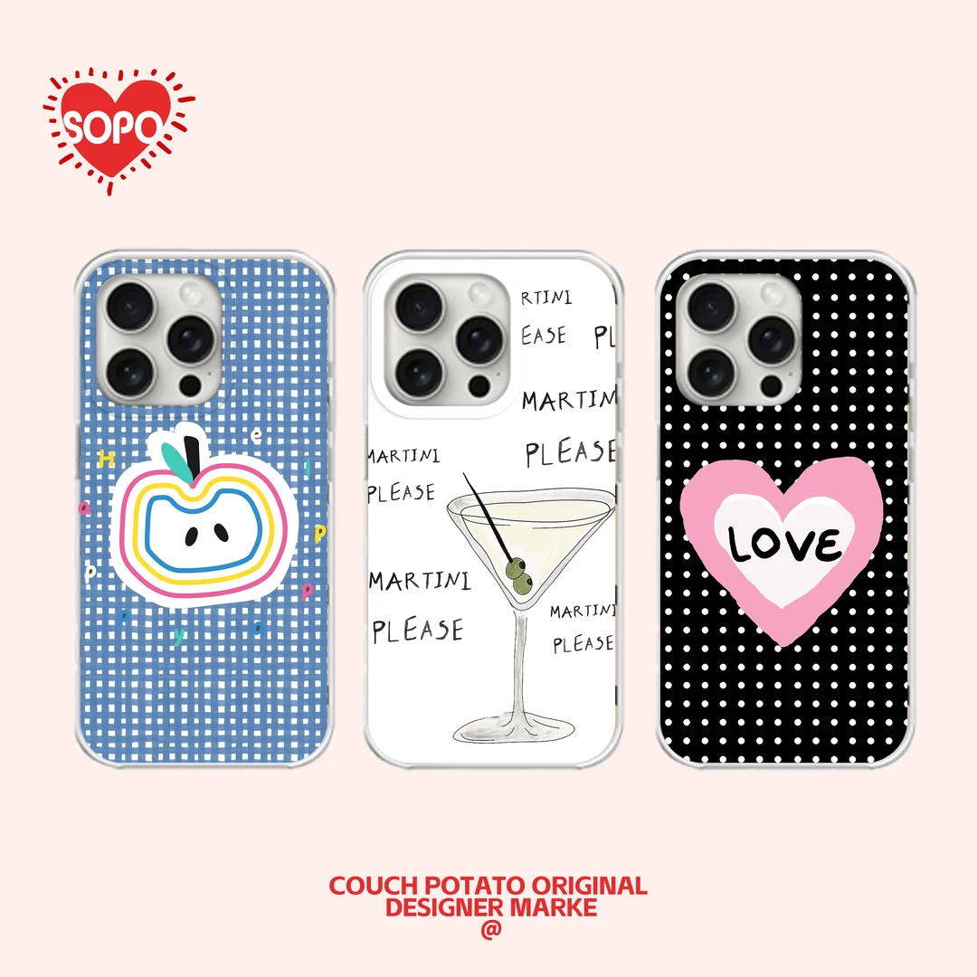 沙发土豆SOFA POTATO｜创意轻薄防摔IMD磨砂全包iphone个性手机壳