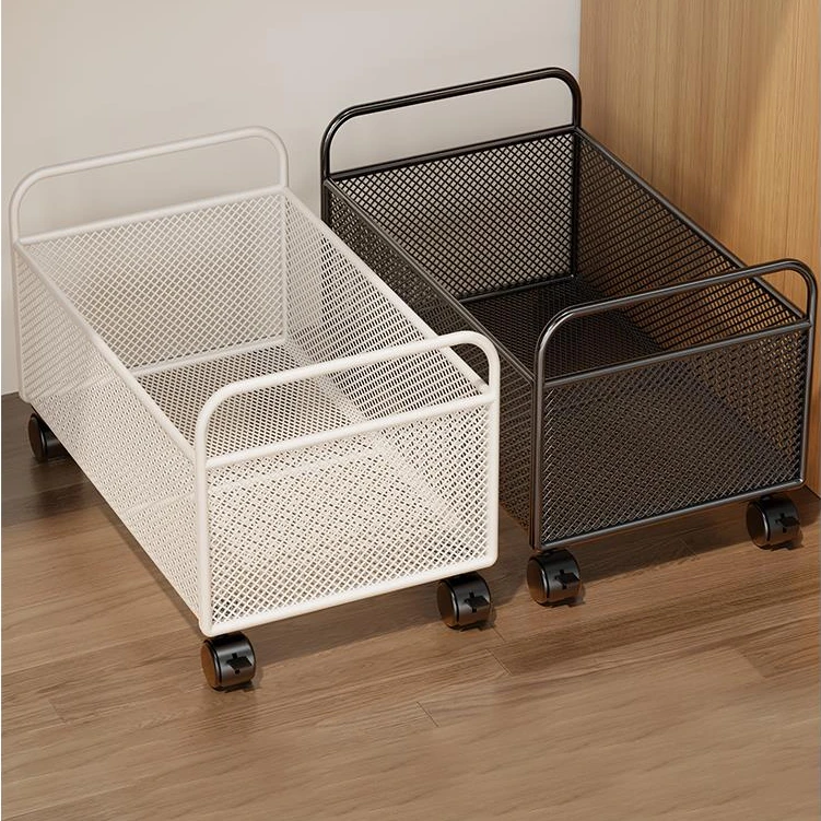 可移动书包置物架装书小推车书架放置神器桌下收纳筐书本架子书箱