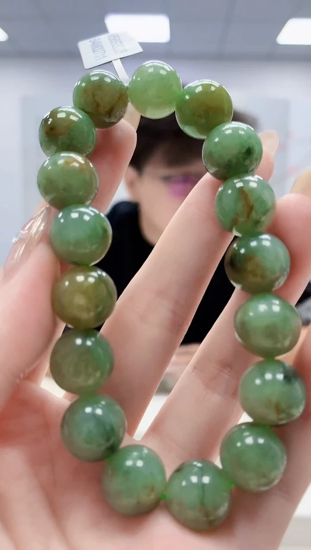 未镶嵌定制翡翠4688jw-毛货手串112