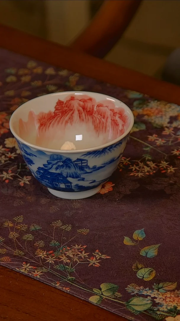 杯手工手绘杯杯很美丽