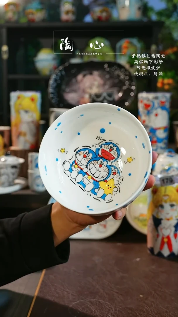 景德镇高温釉下彩纯手工手绘