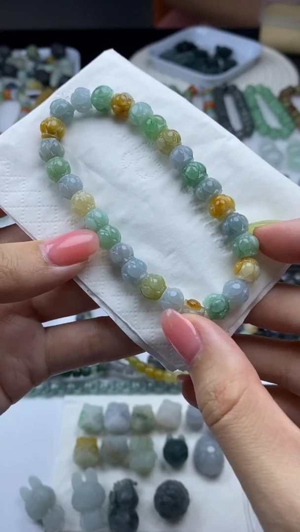 定制翡翠未镶嵌毛货定制不退不换
