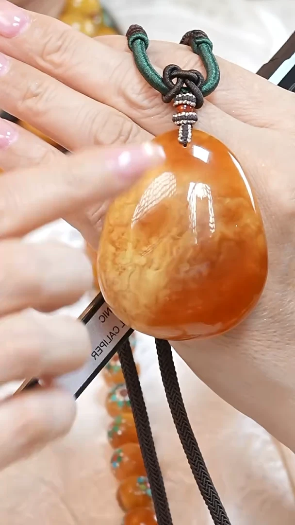 蜜蜡颈饰未镶嵌6648天然蜜蜡珠宝奇石云端妖孽全部保真
