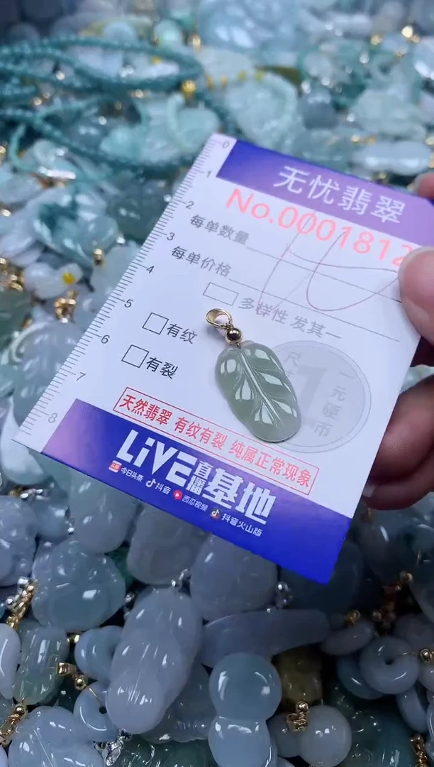 翡翠未镶嵌吊坠(不含链)1812