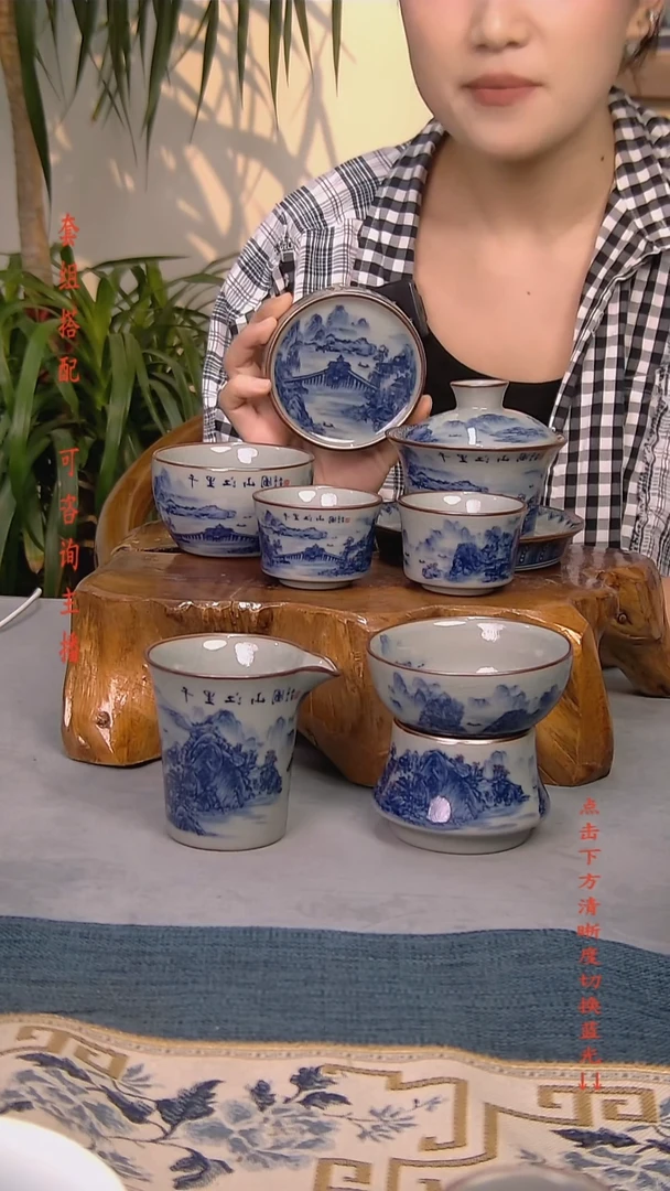 简装家用款7件套 老陶泥开片纹陶瓷茶具