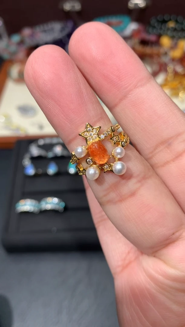 未镶嵌戒指日光石W53【多样性发其一】