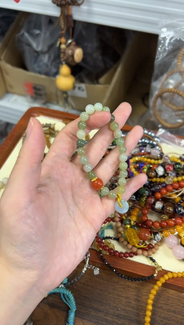 手链未镶嵌和田玉孤品和田玉多宝款手链[1152]