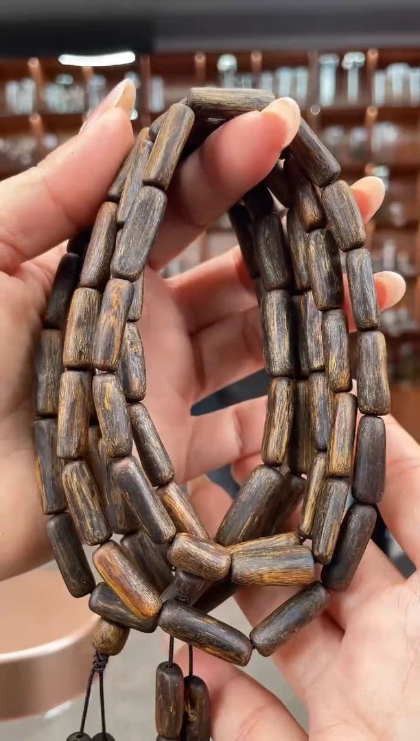 【闪购商品】沉香手串26号老料国香绿奇楠多样性发一条