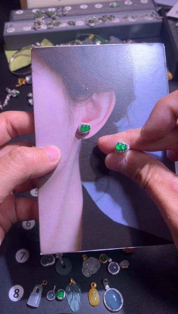 【闪购商品】翡翠吊坠(不含链)银S925镶嵌1