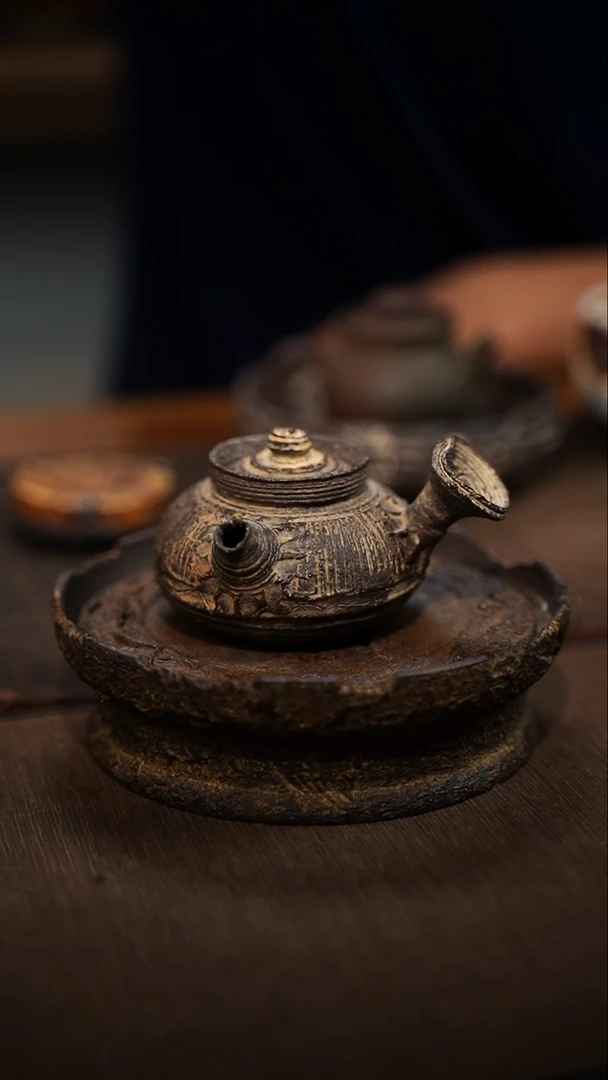 全手工制作  南蛮侧把壶