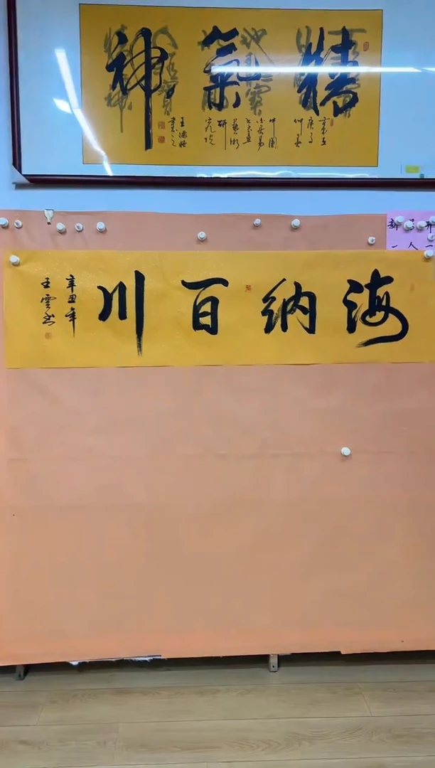 书法海纳百川作品