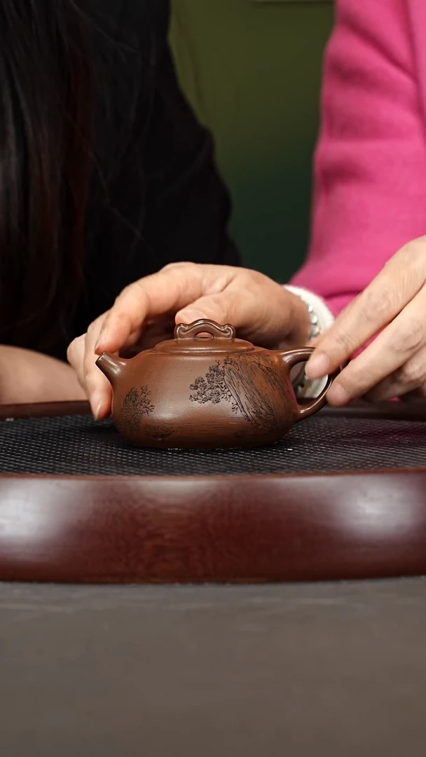 茶壶紫砂93ZXJ顺心如意 龙潭紫泥150cc