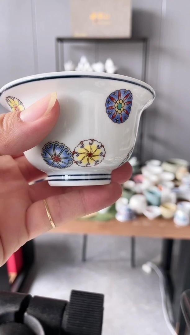 【闪购商品】【瓷心匠物】直播间福利专款团花压手杯