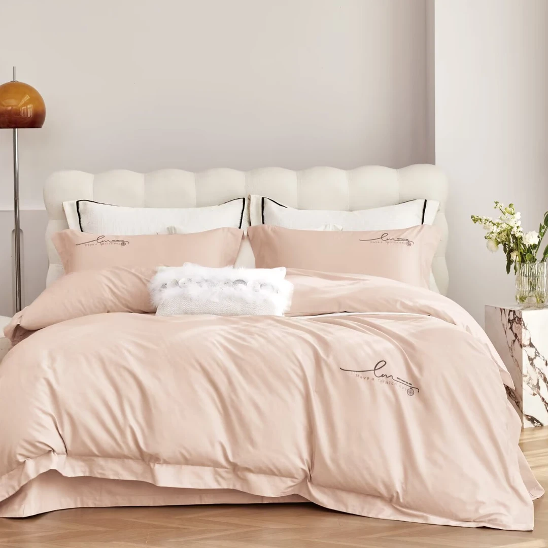 XIAN'E/仙娥【60S醇净舒绒棉/精梳棉/长绒棉】 轻奢四件套全棉时尚